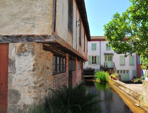 biefs or canals in Sauxillanges, near Issoire, Puy-de-dôme, Auvergne