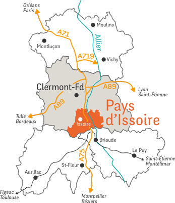 carte auvergne visiter