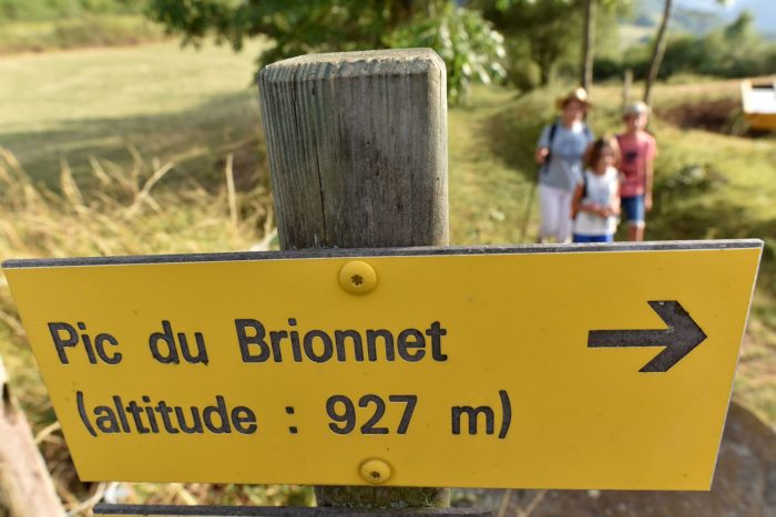 Départ de la randonnée du Pic du Brionnet