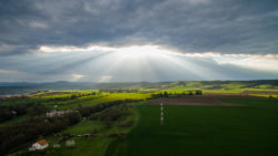 Vue d'Issoire en drone