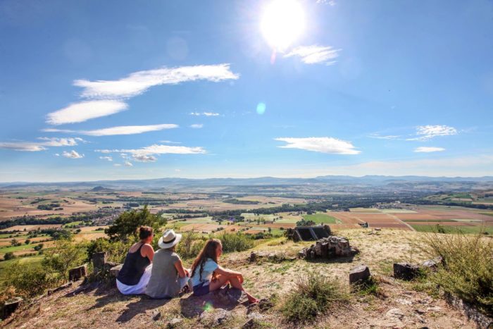 Vue sur le Sancy depuis la butte d'Usson