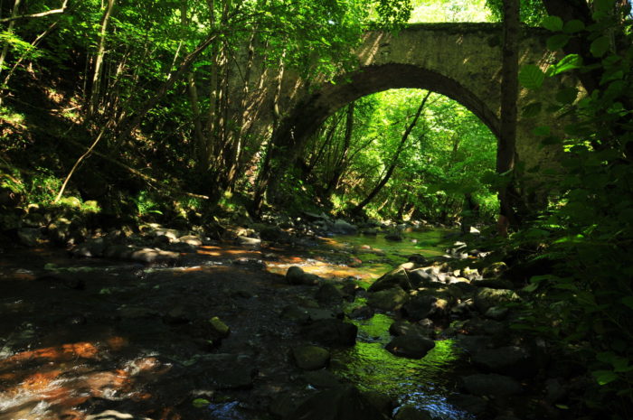 pont sur la couze d'Ardes en direction de Rentières