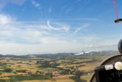 vol à voile tiré par l'avion remorqueur