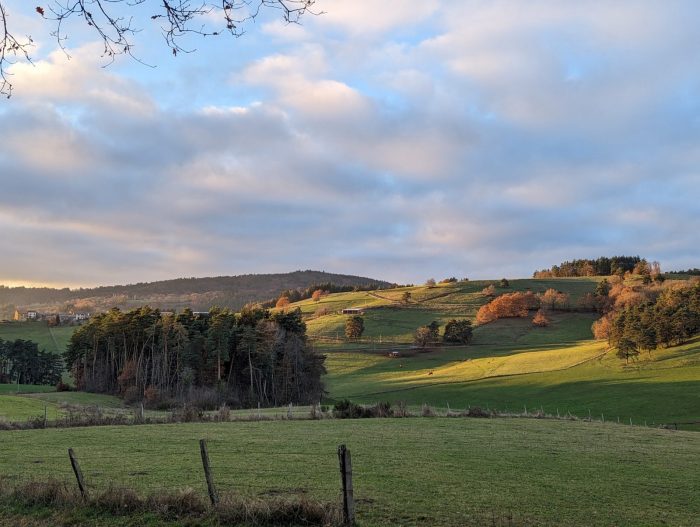 Vue depuis l’aire de Fressange (point de départ)