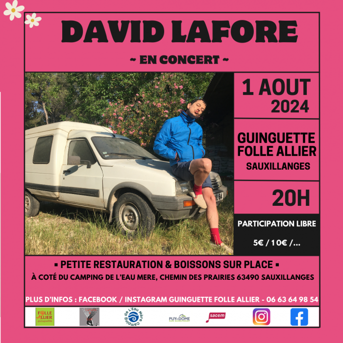 affiche concert david lafore