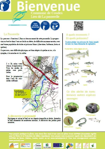 COUDES Parcours peche Passerelle